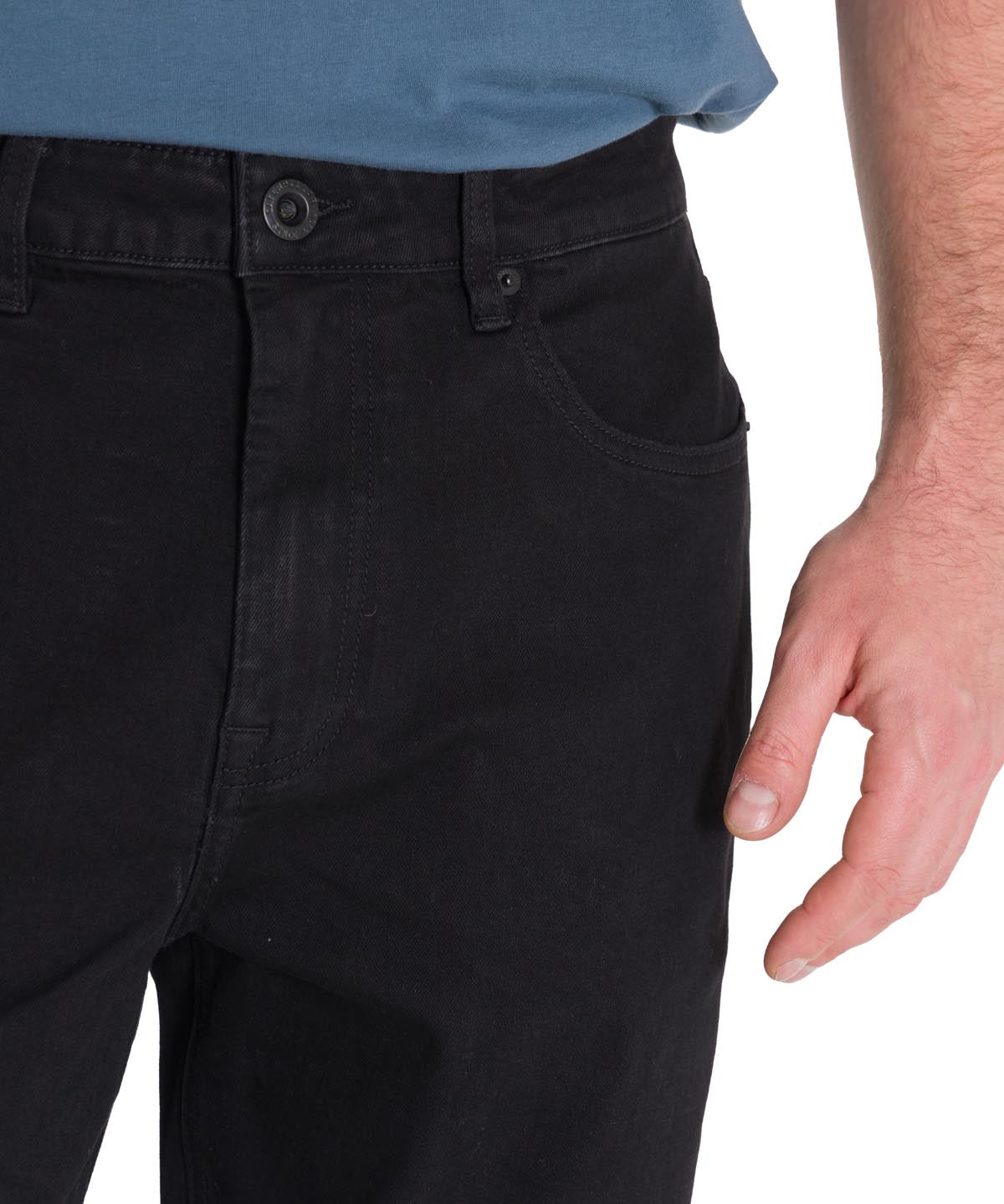 Jeans Stretch Hombre Triblend Denim Original Negro Cat