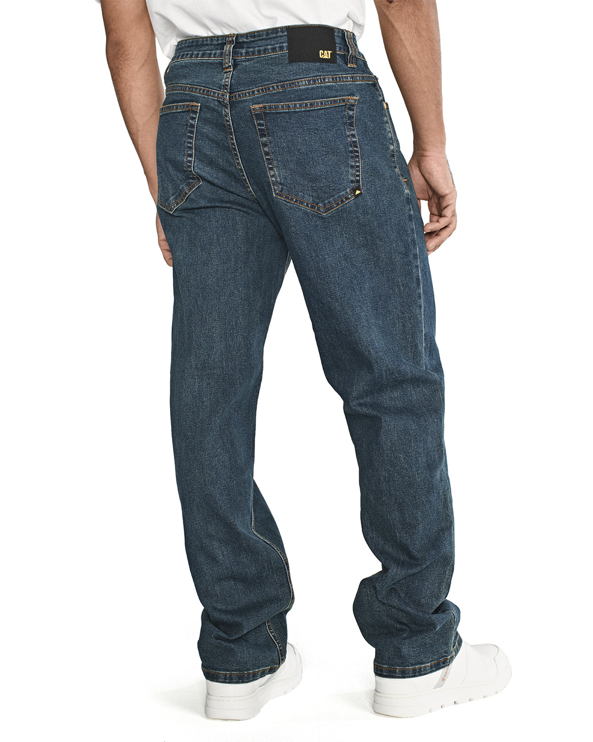 Jeans Casual Hombre Triblend Stretch Denim Original Azul Cat