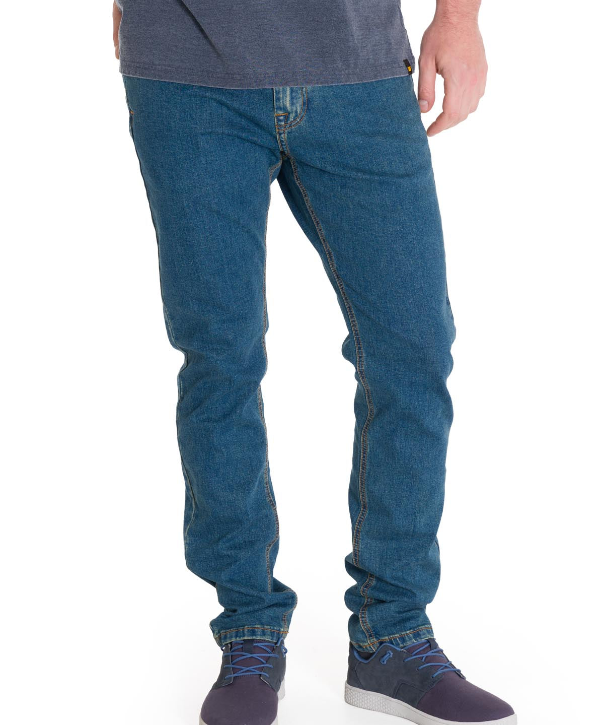 Jeans Denim Hombre Triblend Stretch Denim Skinny Azul Cat