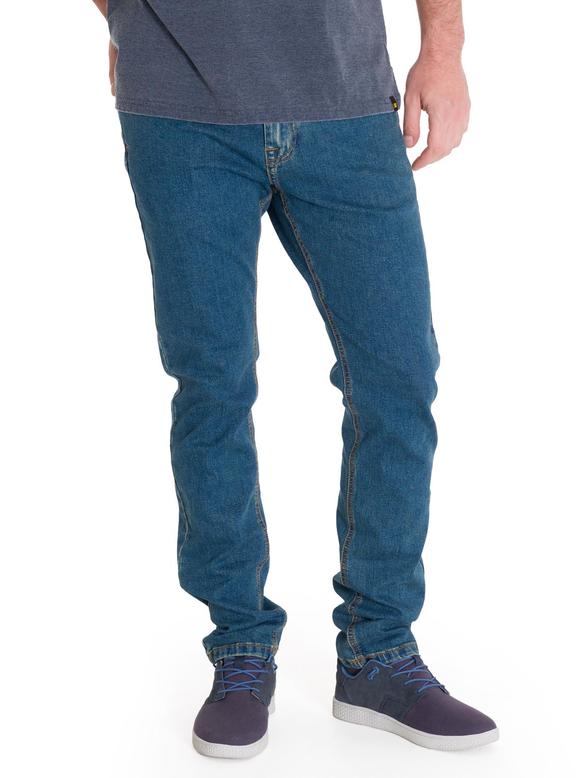Jeans Denim Hombre Triblend Stretch Denim Skinny Azul Cat