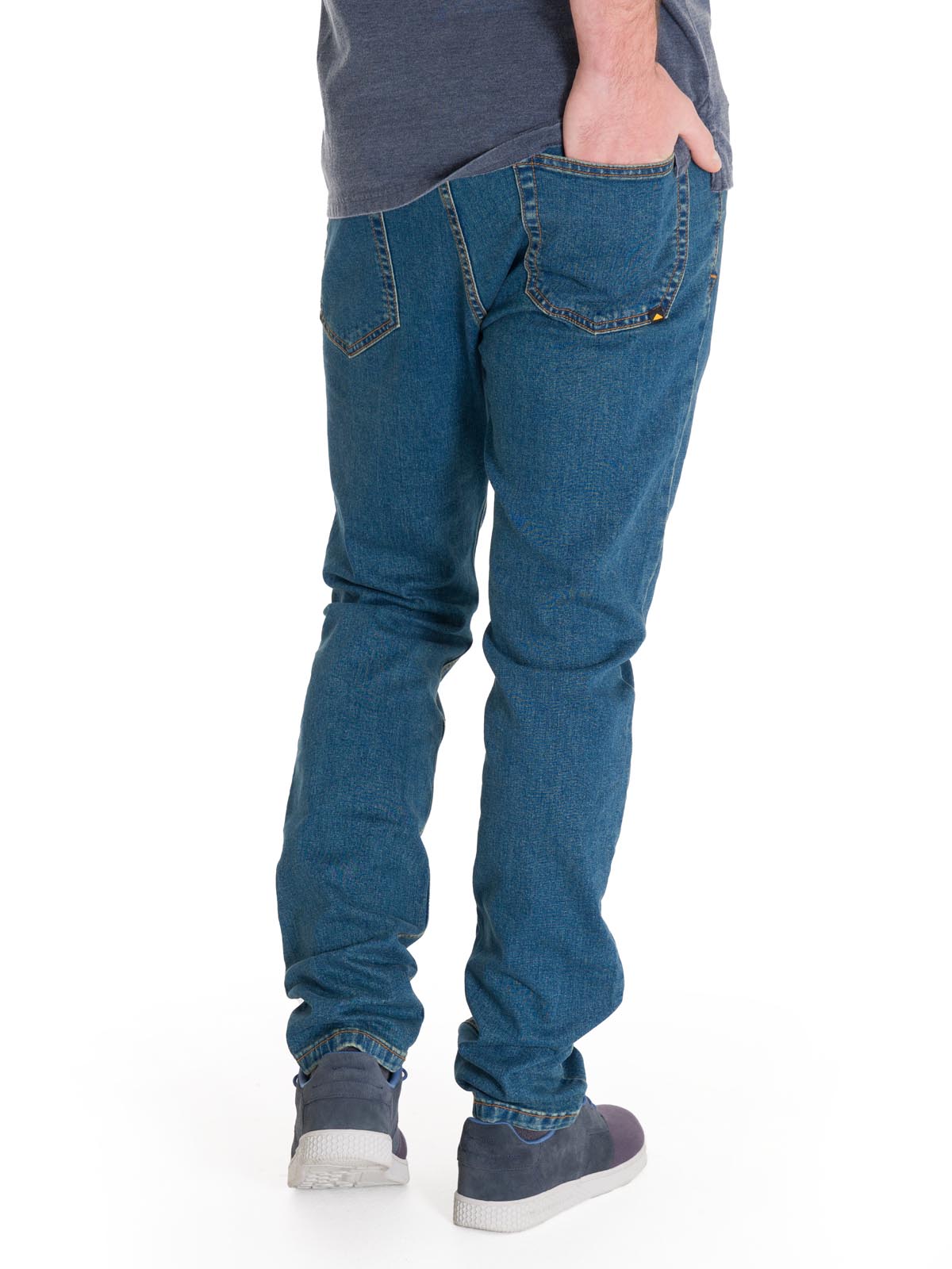 Jeans Denim Hombre Triblend Stretch Denim Skinny Azul Cat