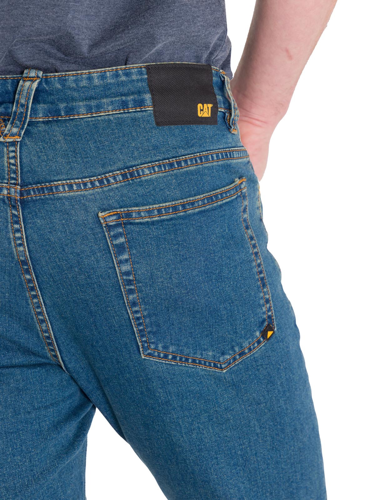 Jeans Denim Hombre Triblend Stretch Denim Skinny Azul Cat