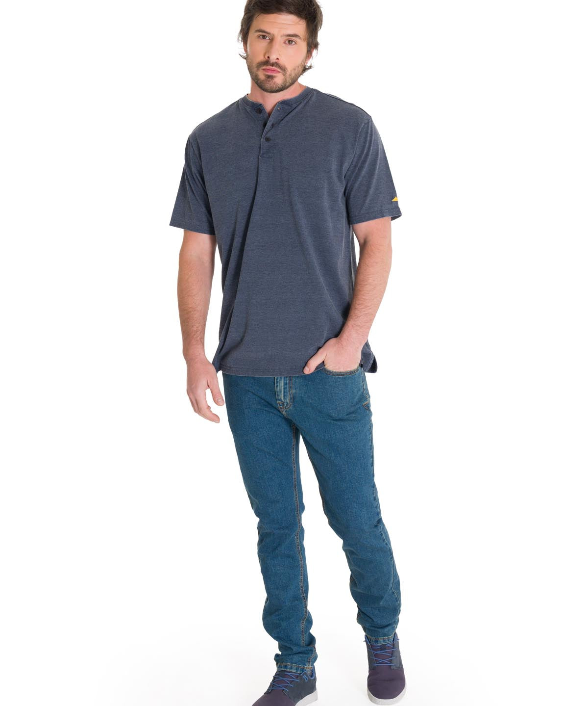 Jeans Denim Hombre Triblend Stretch Denim Skinny Azul Cat