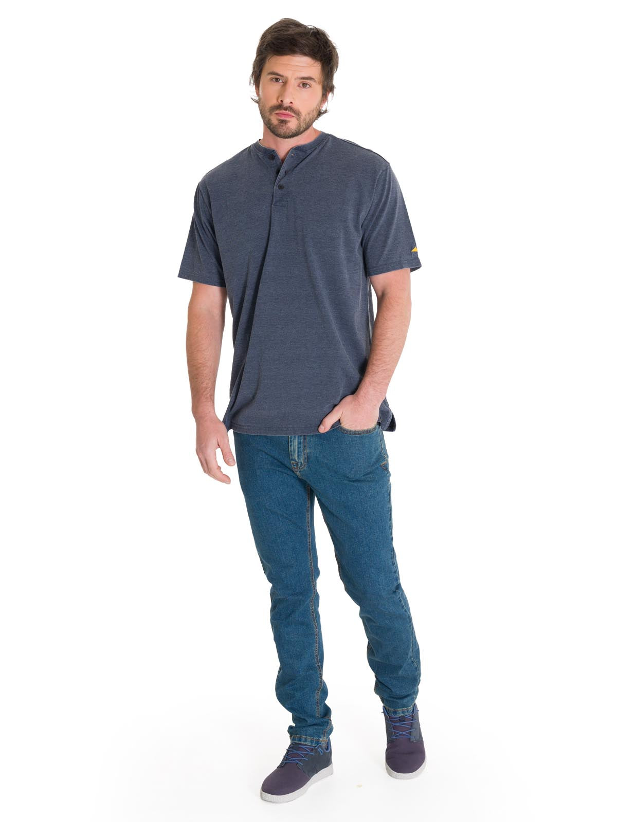 Jeans Denim Hombre Triblend Stretch Denim Skinny Azul Cat