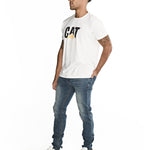 Jeans Casual Hombre Triblend Stretch Denim Skinny Azul Cat