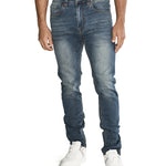 Jeans Casual Hombre Triblend Stretch Denim Skinny Azul Cat