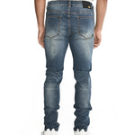 Jeans Casual Hombre Triblend Stretch Denim Skinny Azul Cat