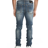 Jeans Casual Hombre Triblend Stretch Denim Skinny Azul Cat