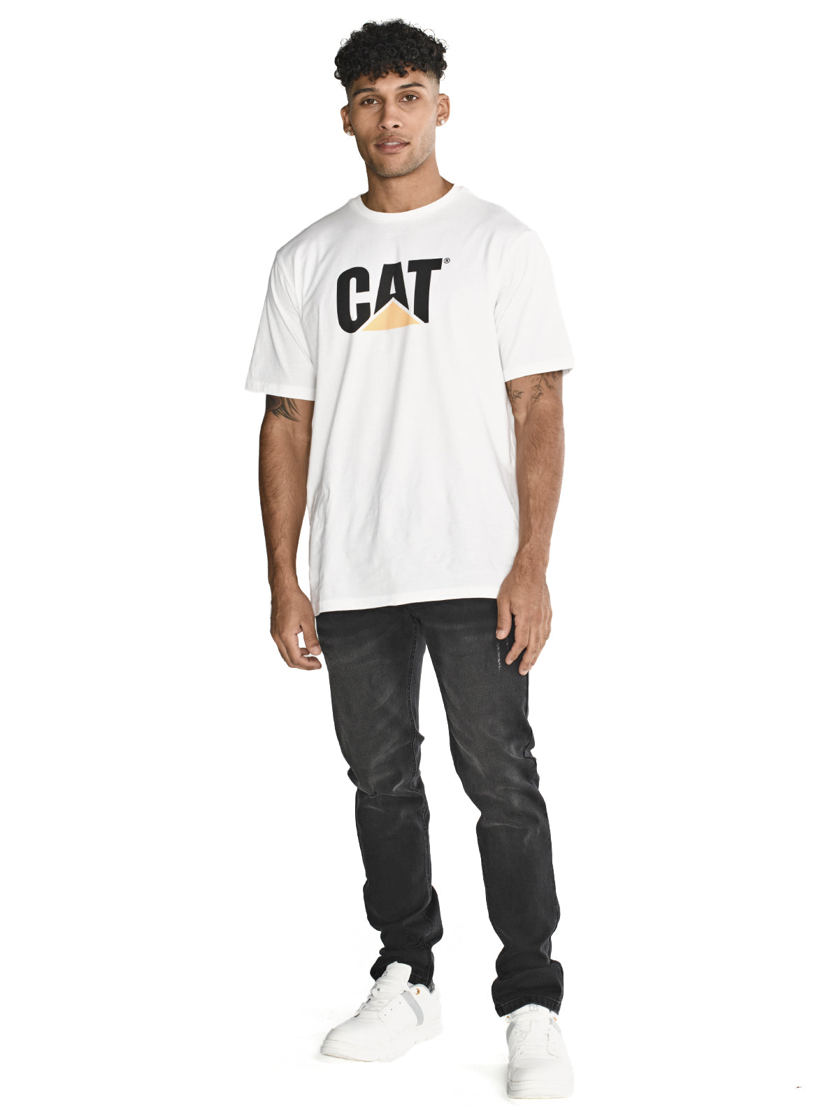 Jeans Casual Hombre Triblend Stretch Denim Skinny Gris Cat