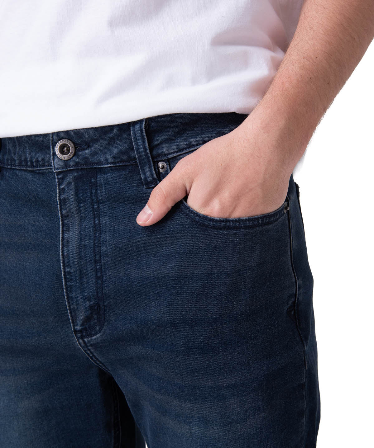 Jeans Hombre Triblend Stretch Den Azul