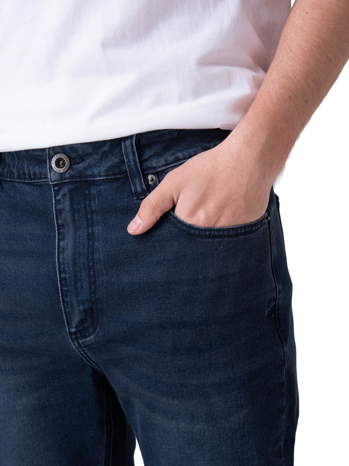 Jeans Hombre Triblend Stretch Den Azul