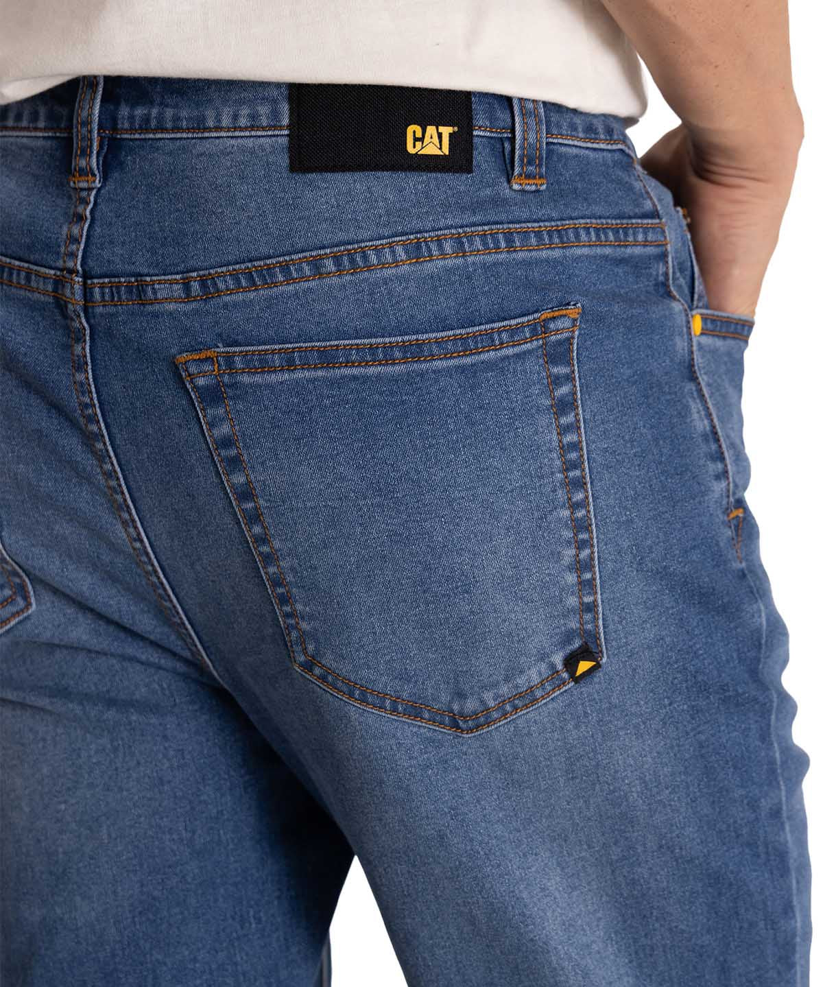 Jeans Stretch Hombre Denim Skinny Azul CAT