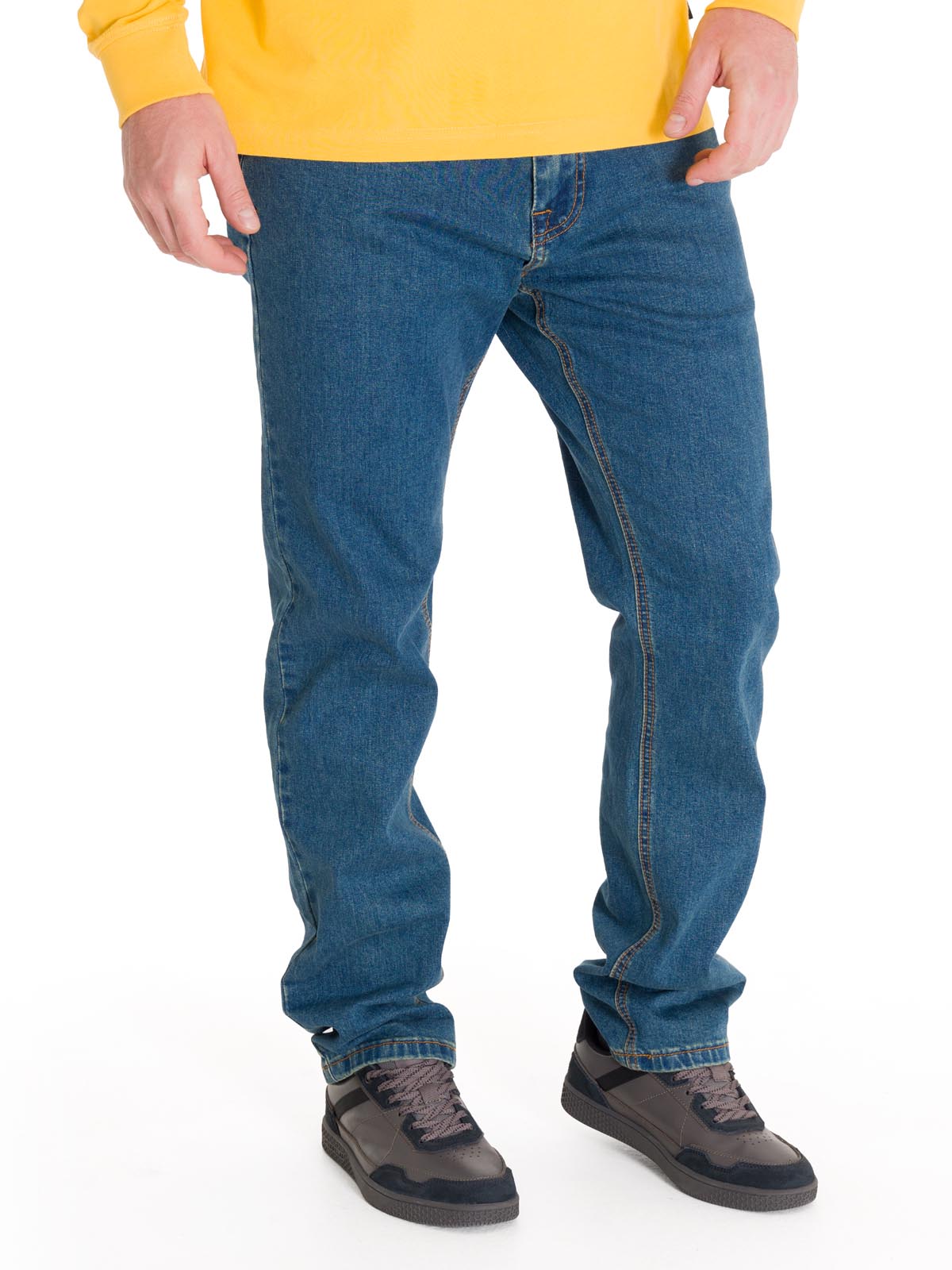 Jeans Casual Hombre Triblend Stretch Denim Slim Azul Cat
