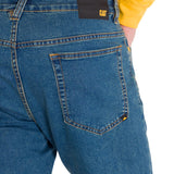 Jeans Casual Hombre Triblend Stretch Denim Slim Azul Cat
