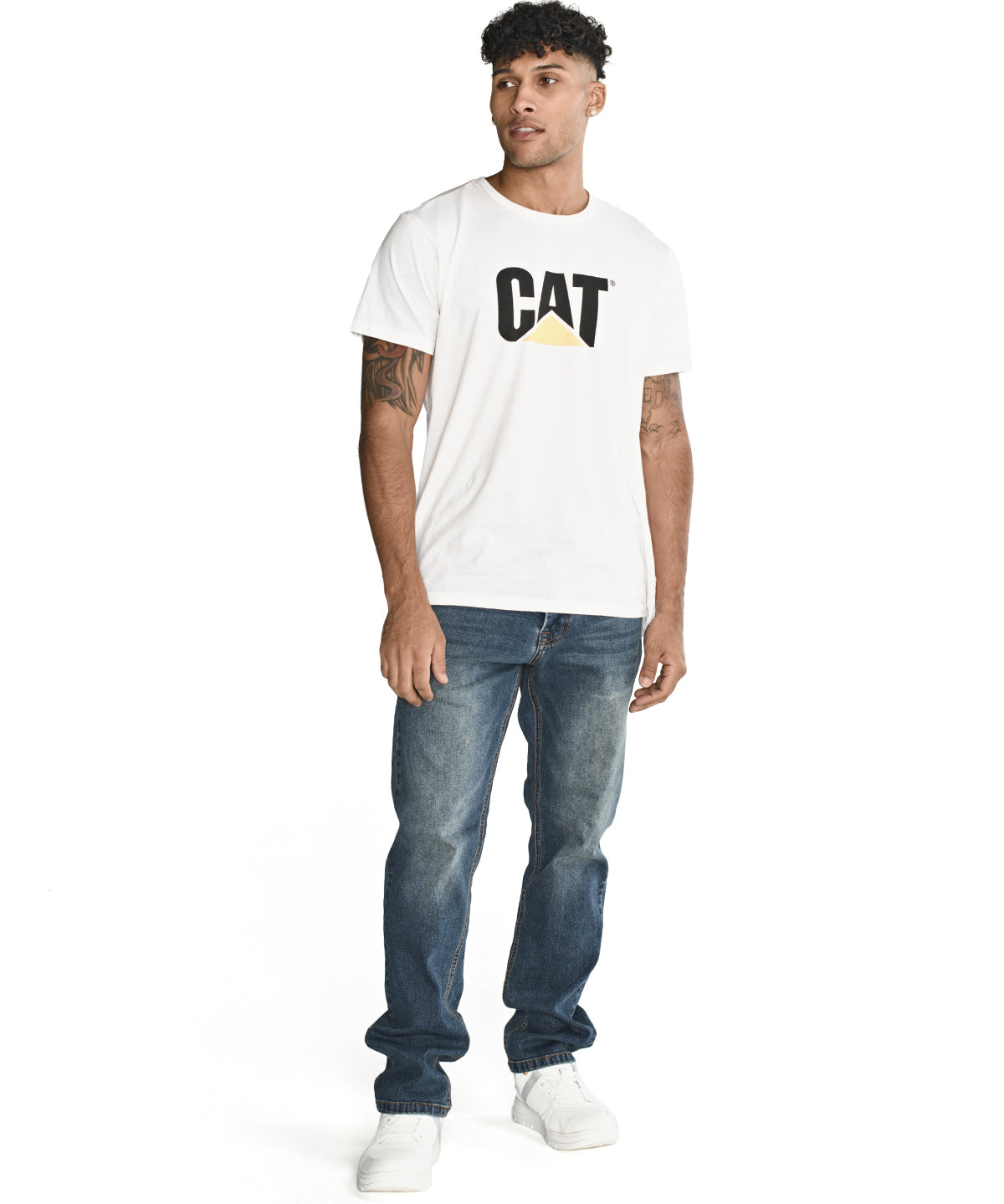 Jeans Casual Hombre Triblend Stretch Denim Slim Azul Cat