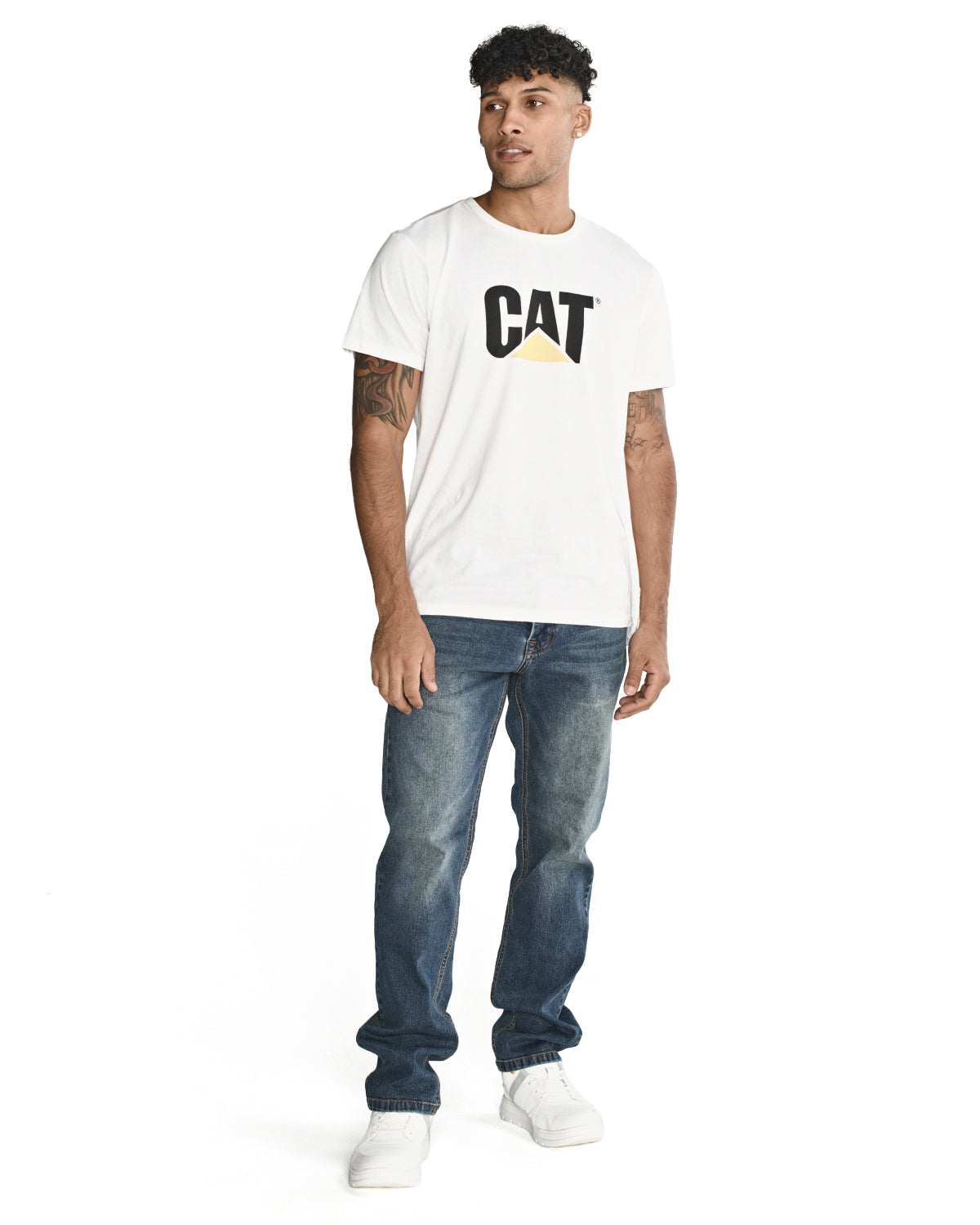 Jeans Casual Hombre Triblend Stretch Denim Slim Azul Cat