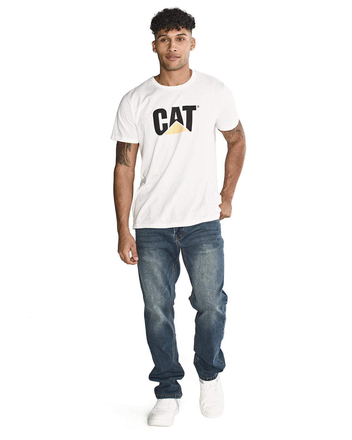 Jeans Casual Hombre Triblend Stretch Denim Slim Azul Cat