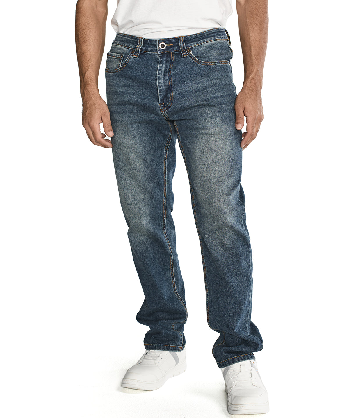 Jeans Casual Hombre Triblend Stretch Denim Slim Azul Cat