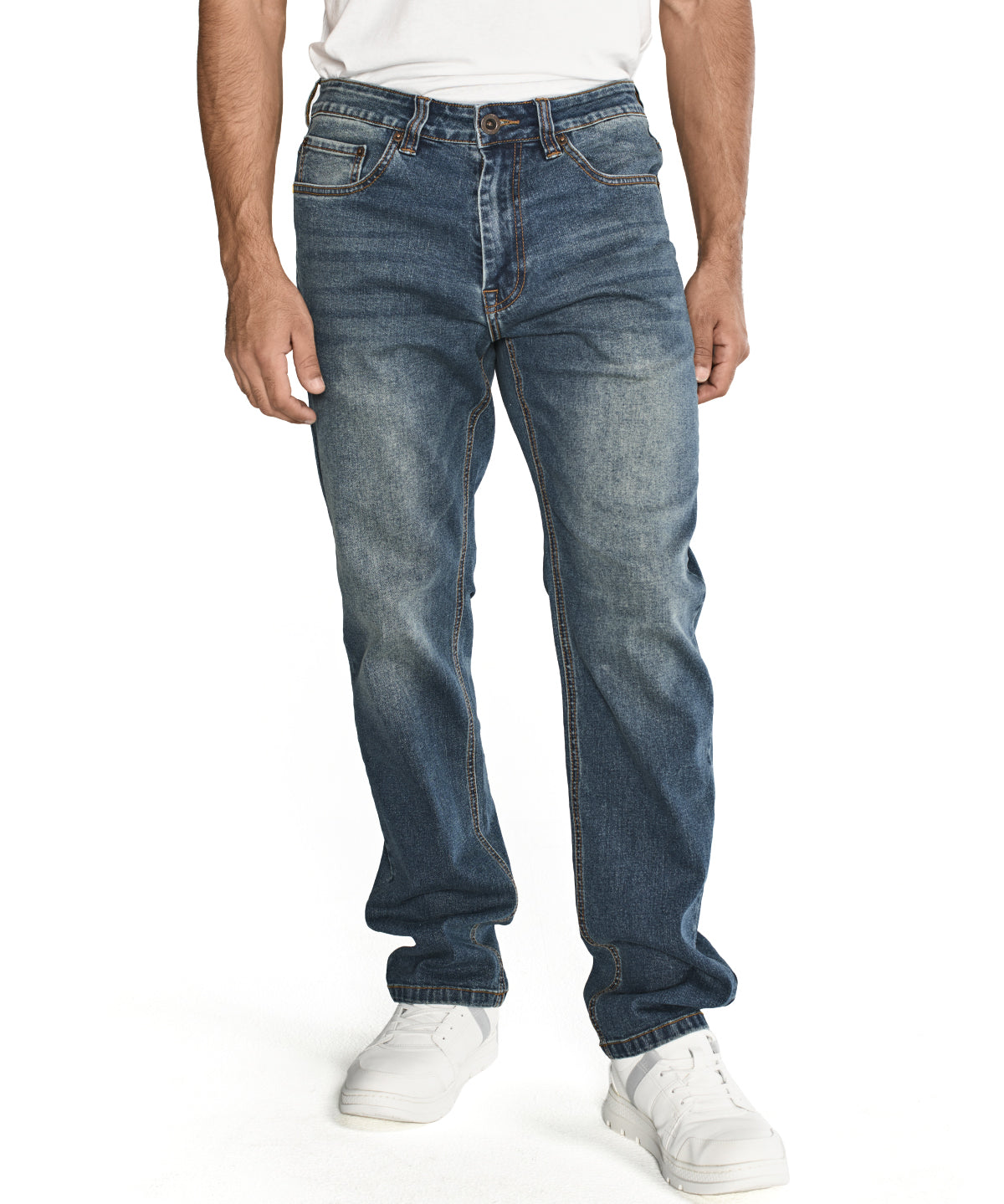 Jeans Casual Hombre Triblend Stretch Denim Slim Azul Cat