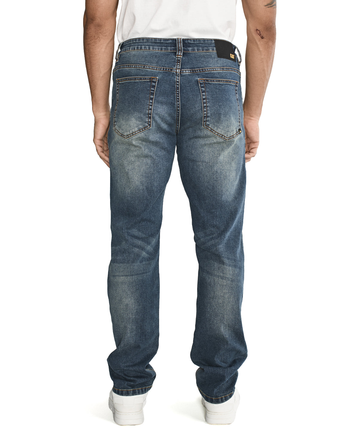 Jeans Casual Hombre Triblend Stretch Denim Slim Azul Cat