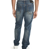 Jeans Casual Hombre Triblend Stretch Denim Slim Azul Cat