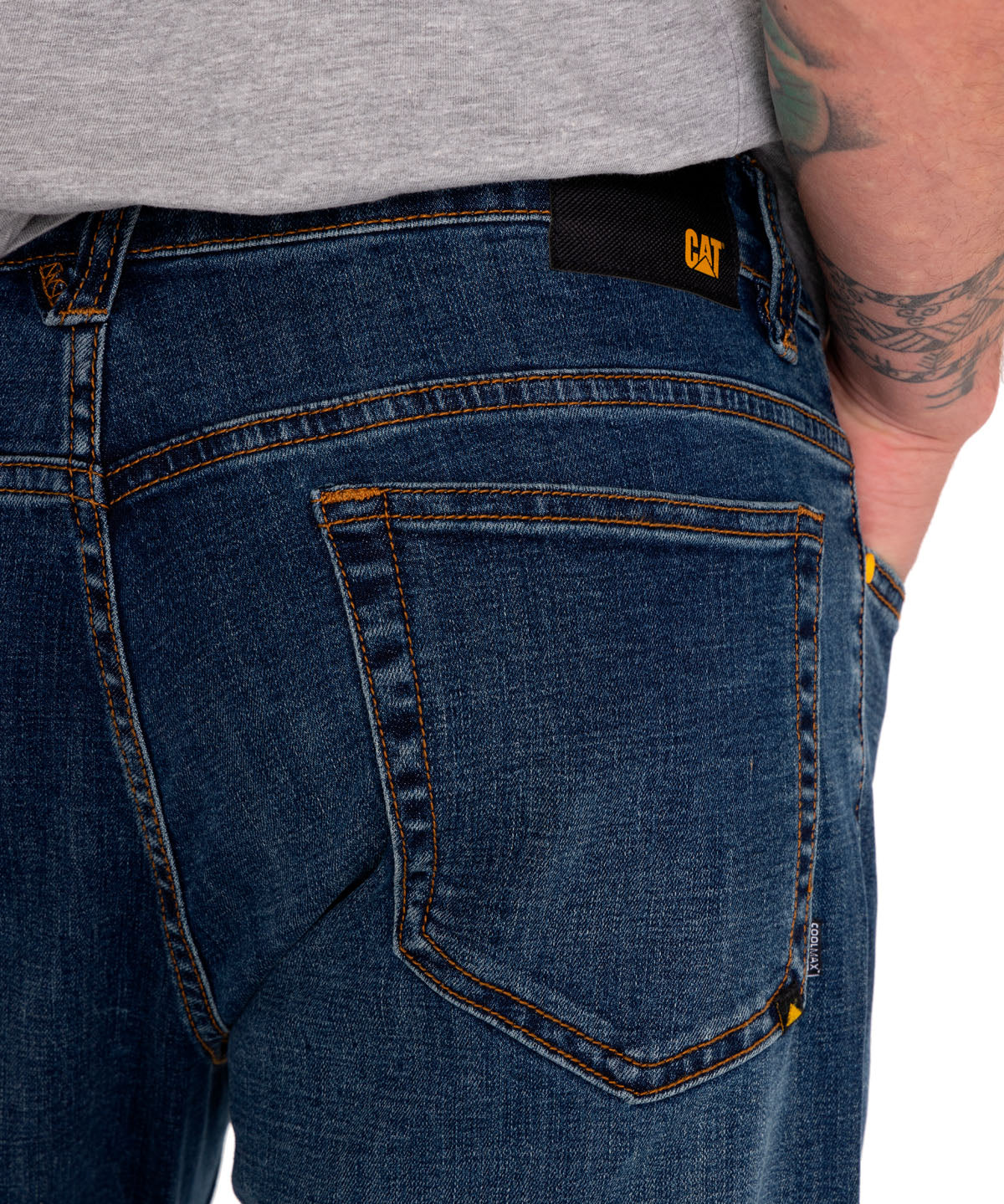 Jeans Denim Hombre Triblend Stretch Denim Slim Azul Cat