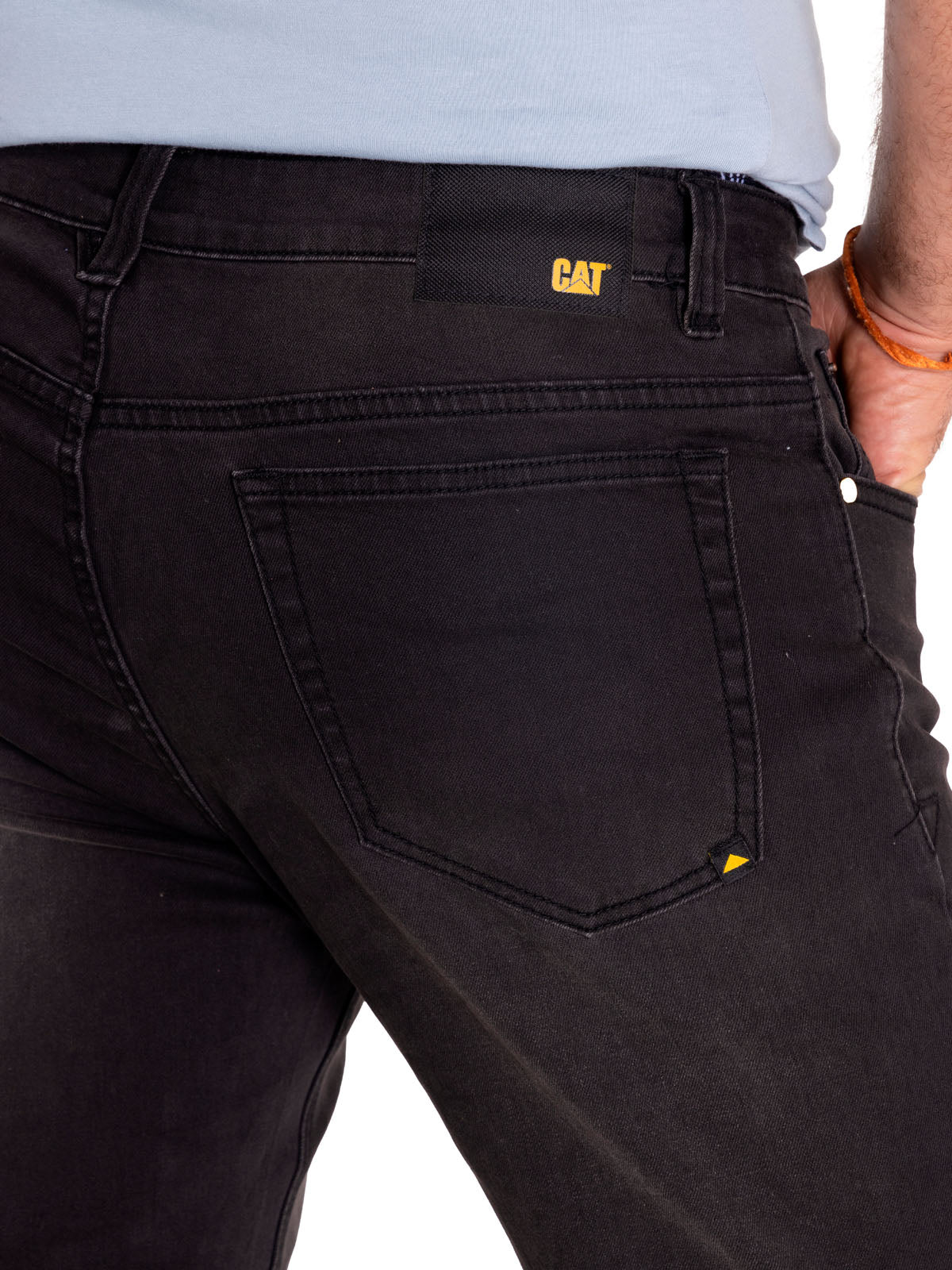 Jeans Casual Hombre Triblend Stretch Denim Slim Gris Cat