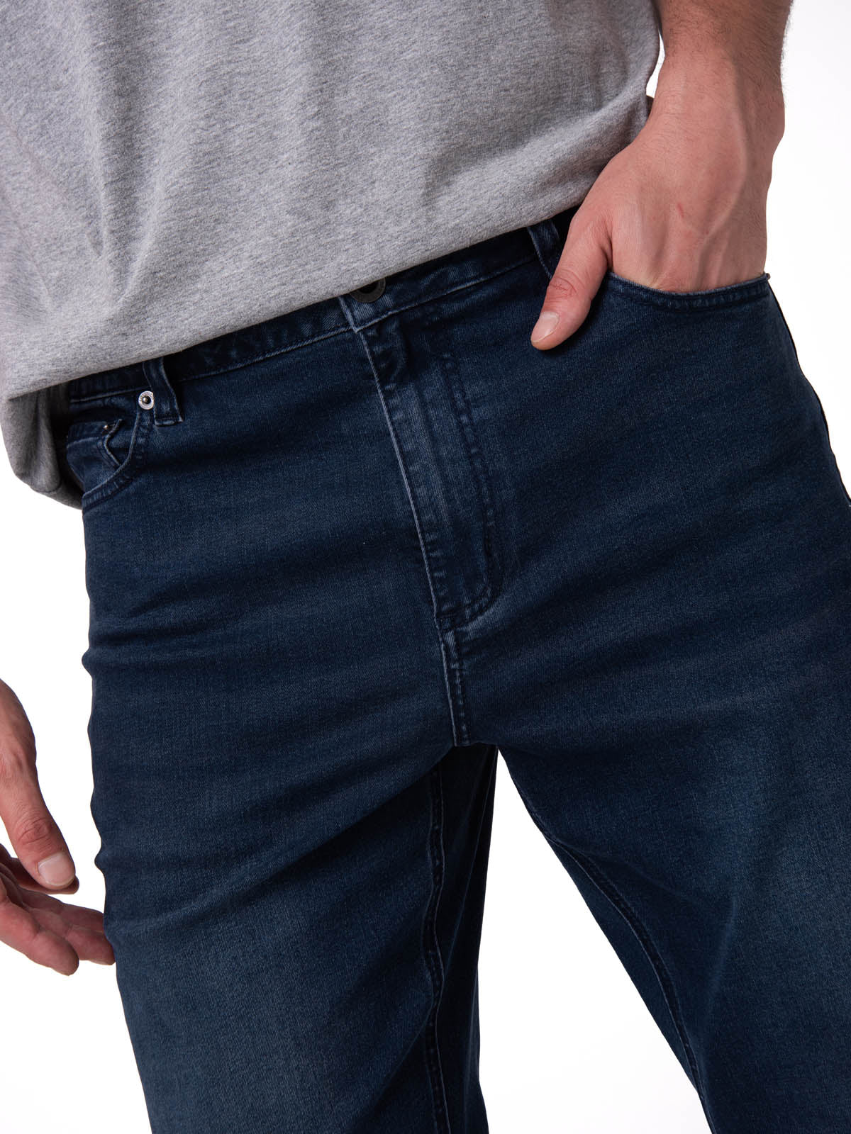 Jeans Slim Hombre Triblend Stretch Azul Oscuro Cat