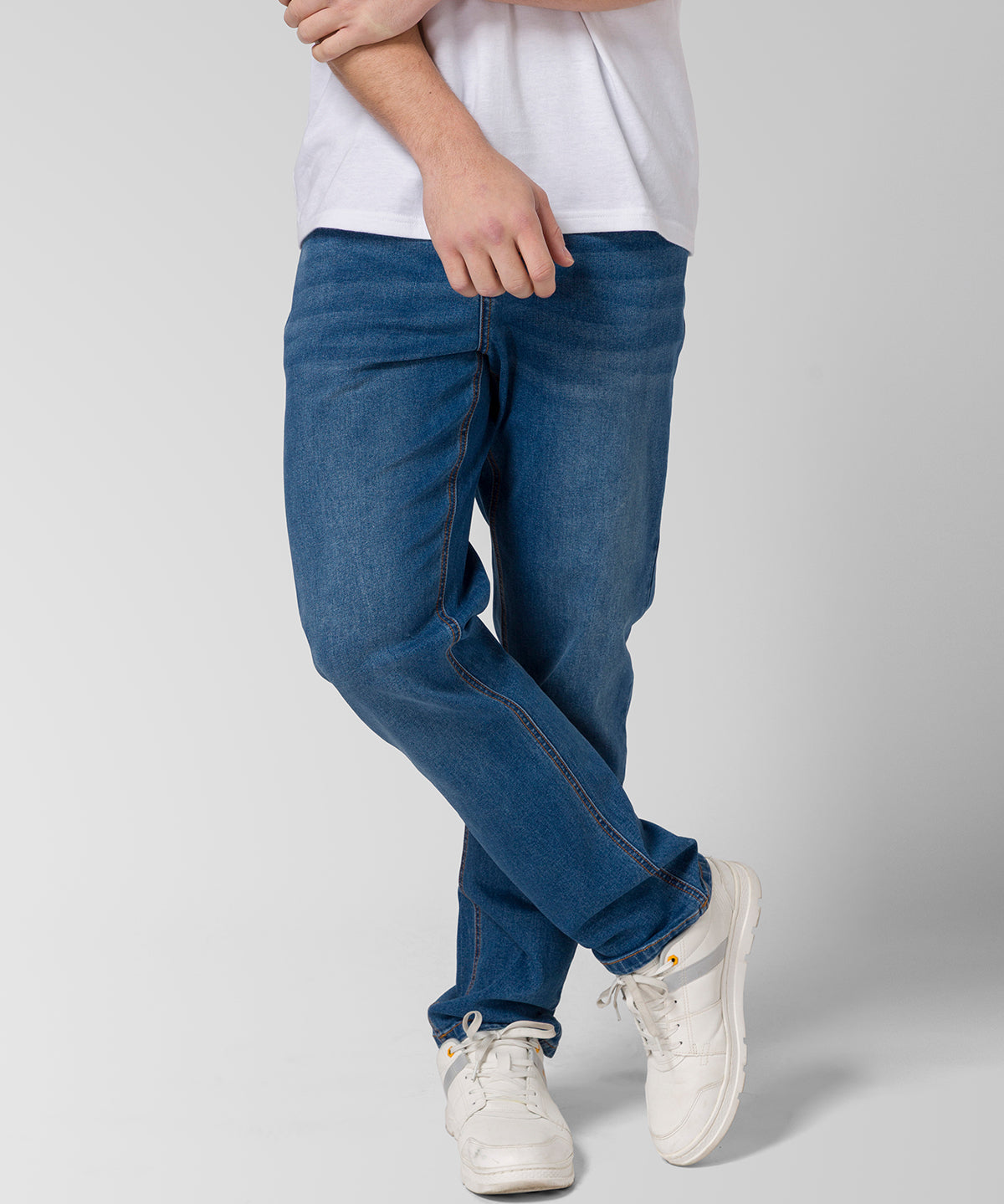 Jeans Stretch Hombre Denim Straight Negro CAT