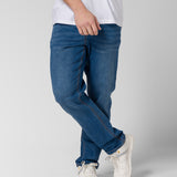 Jeans Stretch Hombre Denim Straight Negro CAT