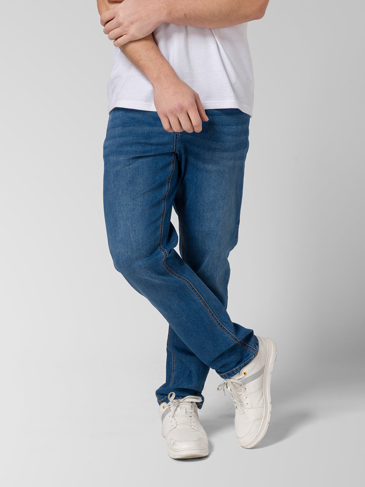 Jeans Stretch Hombre Denim Straight Negro CAT