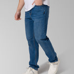 Jeans Stretch Hombre Denim Straight Negro CAT