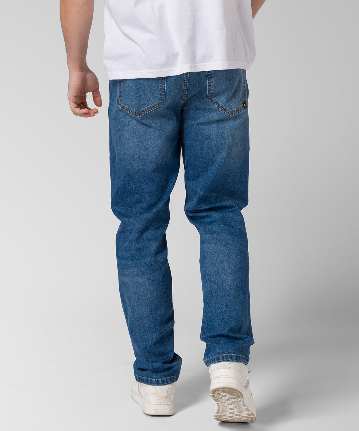 Jeans Stretch Hombre Denim Straight Negro CAT