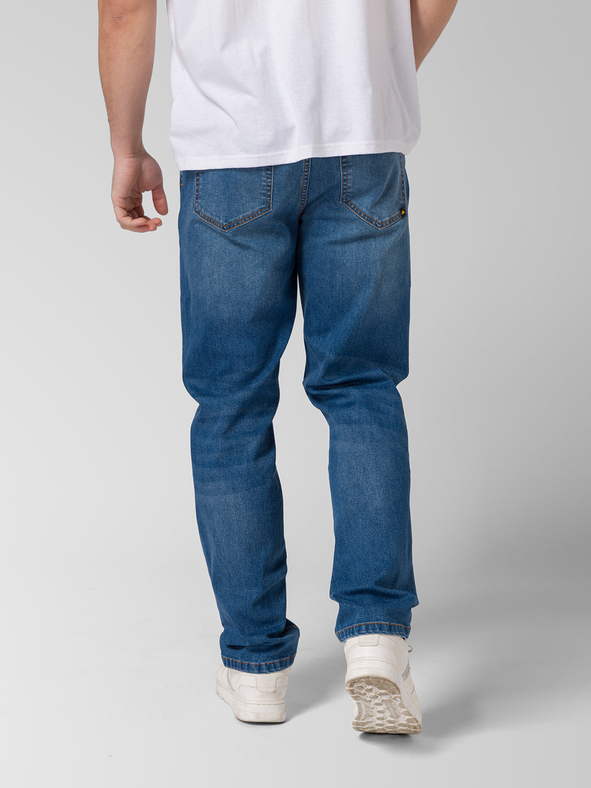 Jeans Stretch Hombre Denim Straight Negro CAT