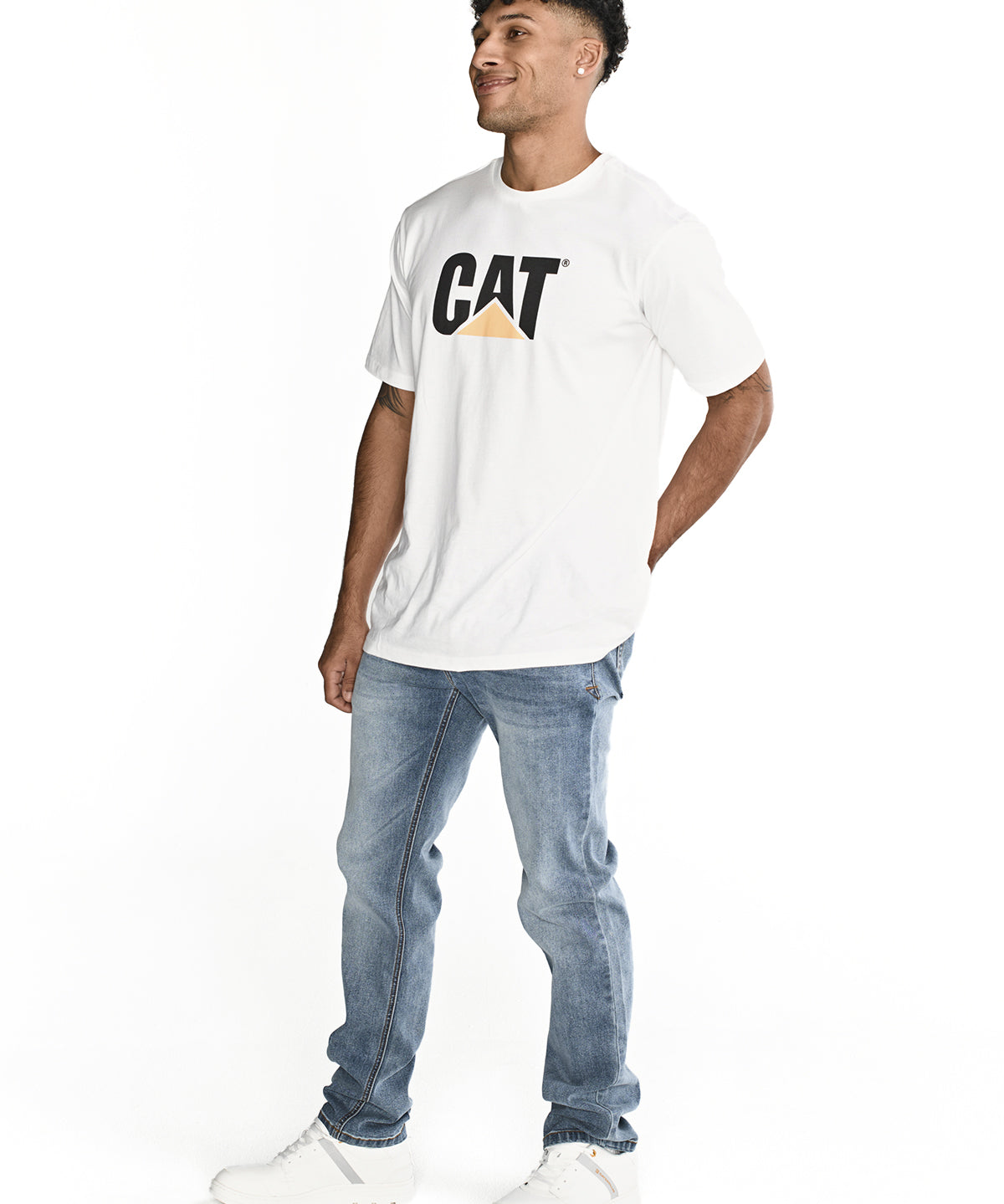 Jeans Denim Hombre Triblend Stretch Denim Slim Gris Cat