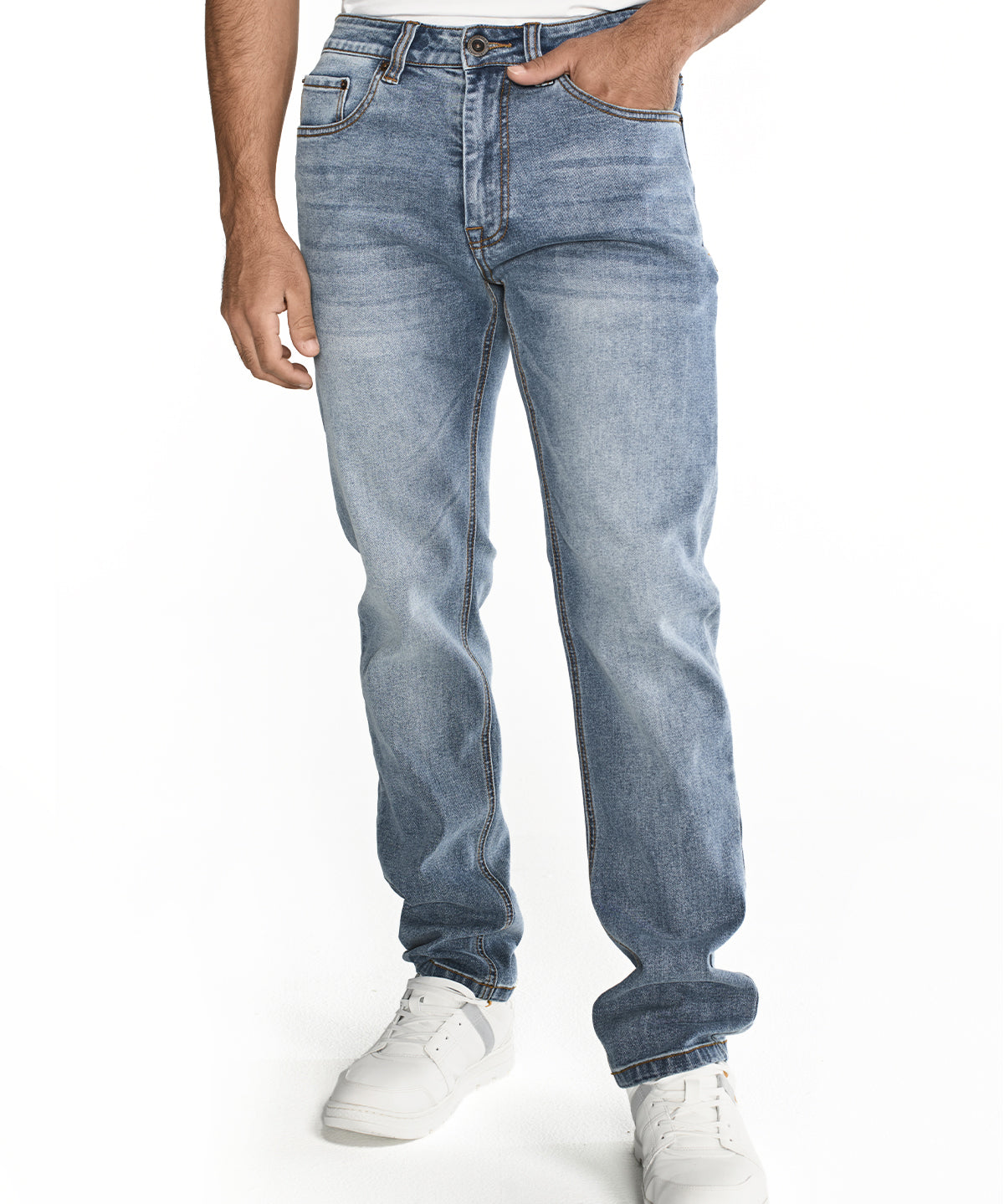 Jeans Denim Hombre Triblend Stretch Denim Slim Gris Cat