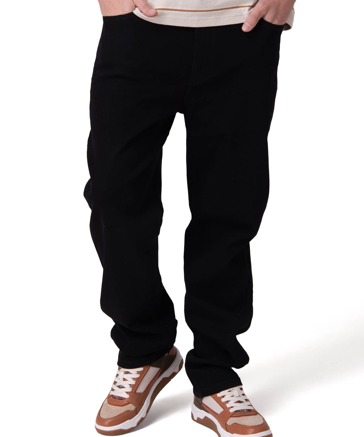 Pantalon Hombre Triblend Stretch Den Negro