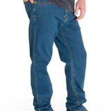 Jeans Casual Hombre Triblend Stretch Denim Straight Azul Cat