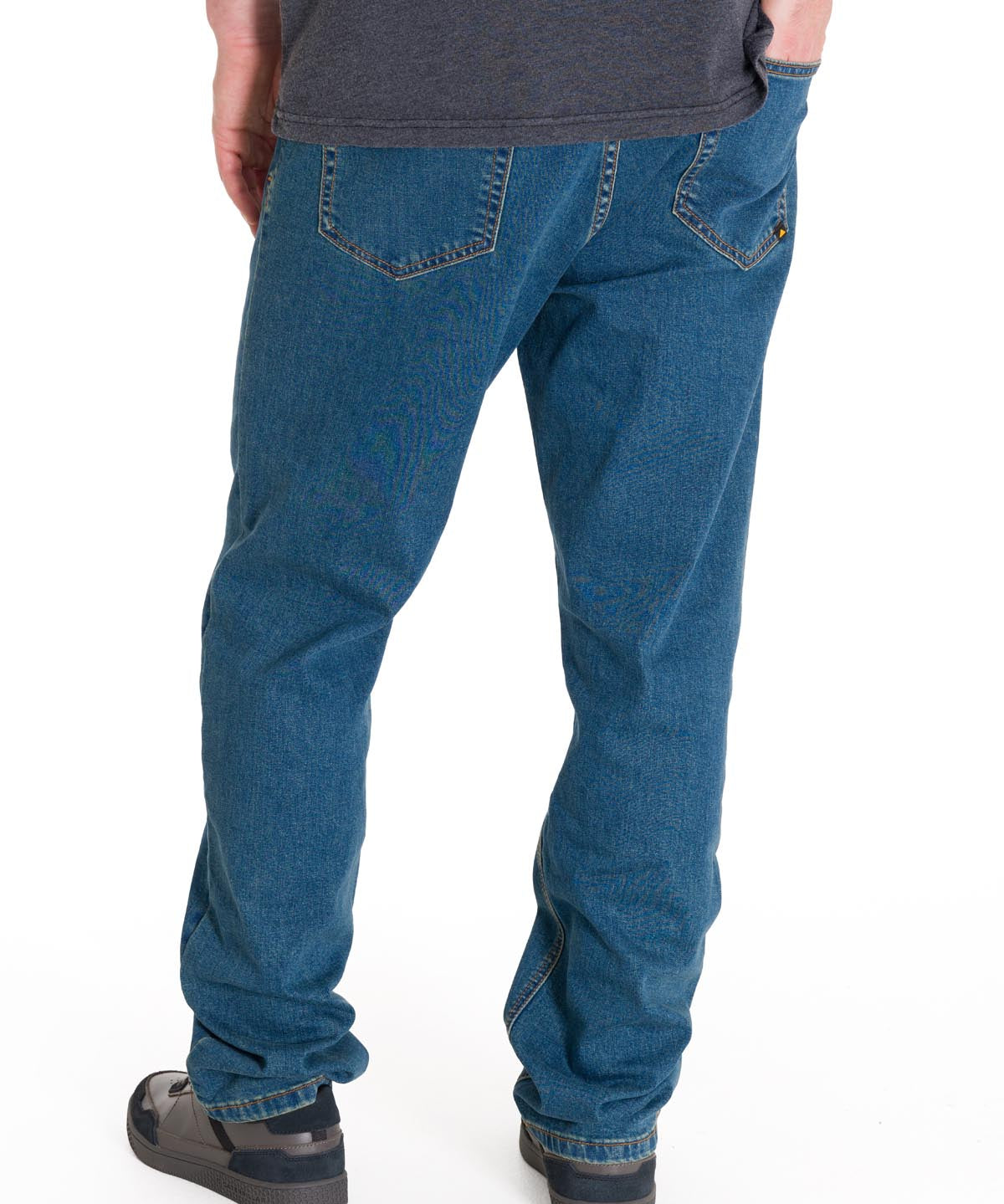 Jeans Casual Hombre Triblend Stretch Denim Straight Azul Cat
