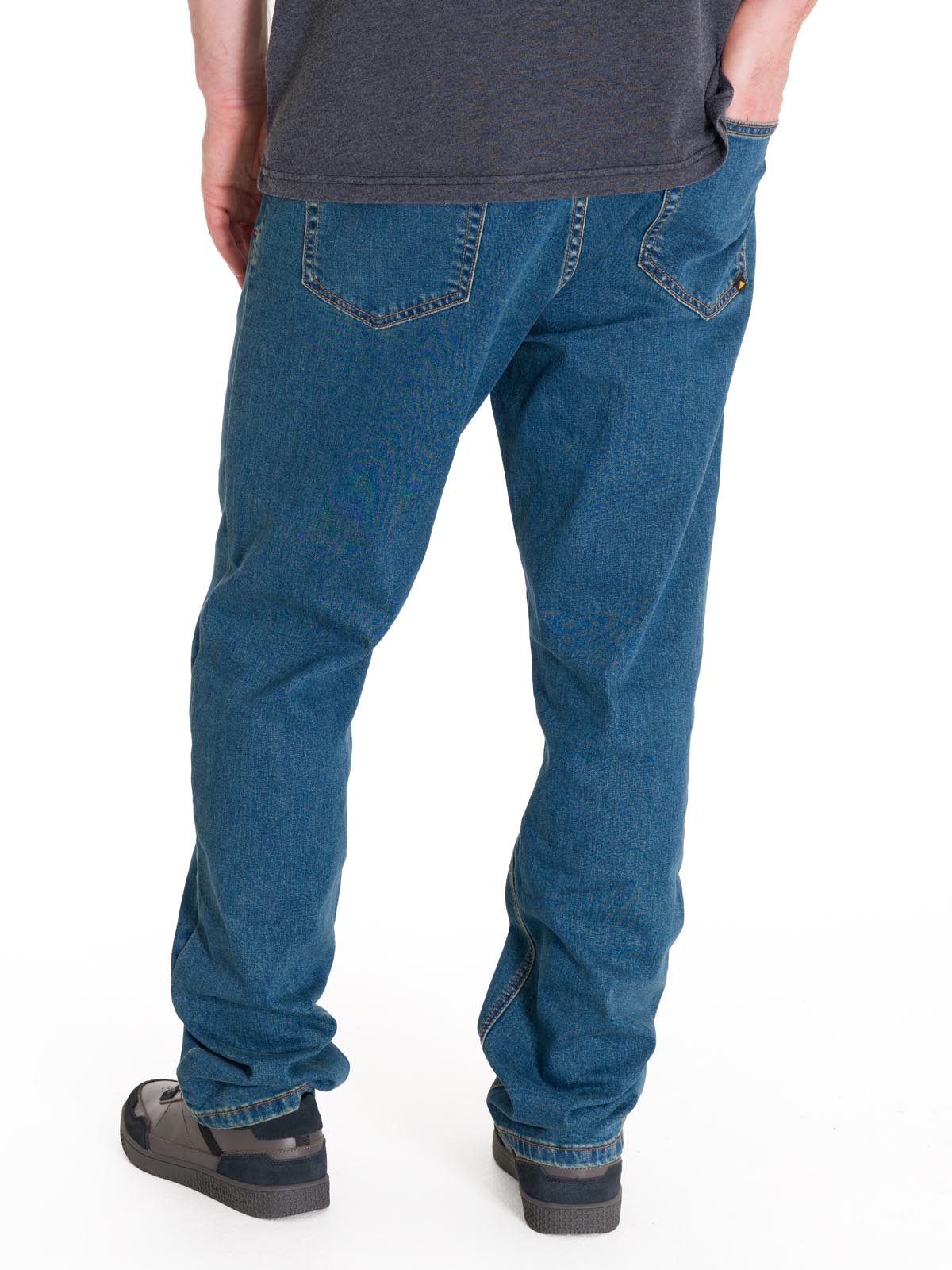 Jeans Casual Hombre Triblend Stretch Denim Straight Azul Cat