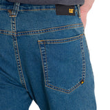 Jeans Casual Hombre Triblend Stretch Denim Straight Azul Cat