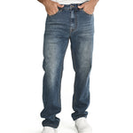 Jeans Casual Hombre Triblend Stretch Denim Straight Azul Cat