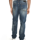 Jeans Casual Hombre Triblend Stretch Denim Straight Azul Cat