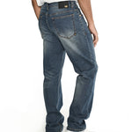Jeans Casual Hombre Triblend Stretch Denim Straight Azul Cat