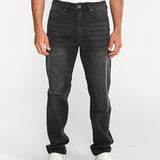 Jeans Rectos Hombre Tribllend Stretch Gris Cat