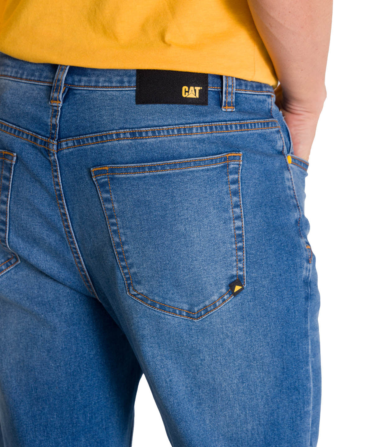 Jeans Stretch Hombre Denim Slim Azul CAT