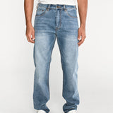 Jeans Rectos Hombre Tribllend Stretch Azul Claro Cat