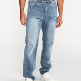 Jeans Rectos Hombre Tribllend Stretch Azul Claro Cat