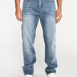 Jeans Rectos Hombre Tribllend Stretch Azul Claro Cat