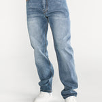 Jeans Rectos Hombre Tribllend Stretch Azul Claro Cat